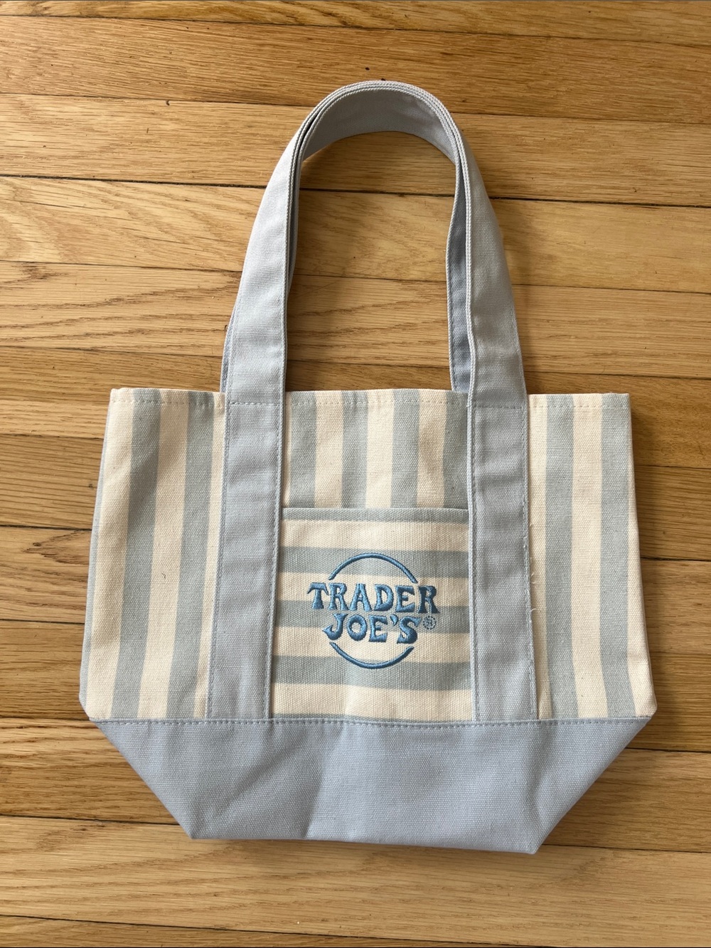Limited Edition Mini Trader Joe’s Tote Bag - pastel blue
